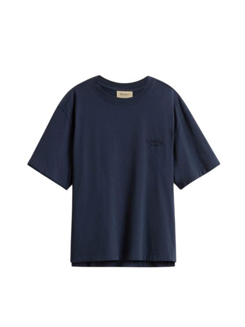 Pure Pima cotton T-shirt with logo WOOLRICH | CFWWTE0101FRUT3855.3989